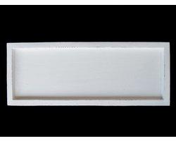 Dienblad white 16x40cm