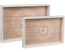 Dienbladen - I Love My Home - 2 stuks