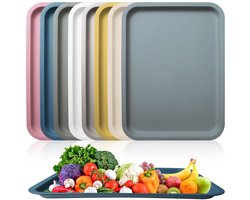 Dienbladen set van 8 - antislip - veelzijdig - PP-kunststof