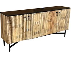 Dientafel Home ESPRIT Marmer Acacia 175 x 40 x 76 cm