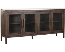 Dientafel Home ESPRIT Marmer Mangohout 180 x 40 x 85 cm