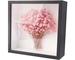 Diep 3D Fotolijst voor Muur en Bureau, 22 x 22 cm, Perfect voor Objecten en Herinneringen, Decoratieve Schaduwdoos voor Foto's