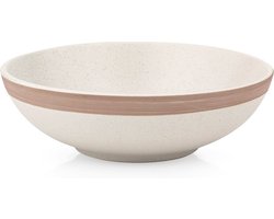 Diep Bord Keramiek Beige ARTHENA BEIGE 20 cm, 900 ml - Soepbord - Diepe Borden - Pastabord