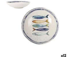 Diep bord La Mediterránea Peixe Ø 21 cm (12 Stuks)