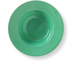 Diep Bord Ø24.5cm Rhomb Kleur Porselein Groen - Mix & Match Eettafel