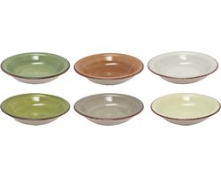 Diepbord - Ø21Cm - Nature - 6 - Assorti 6 Stuks
