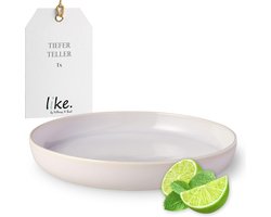 Diepe borden 21,5 cm van katoen