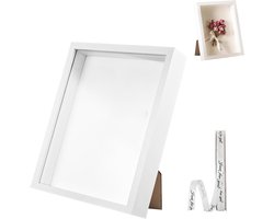 Diepe Houten Fotolijst voor 3D Foto's - Perfecte Lijst voor Wanddecoratie en Bureau - Ideaal voor Familieherinneringen en Creatieve Presentaties