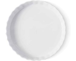 Diepe Pie Schotel - 20 cm - Keramiek - Wit