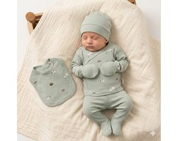 Dieren - 5-delige baby newborn kledingset - Newborn set - Babykleding - Babyshower cadeau - Kraamcadeau