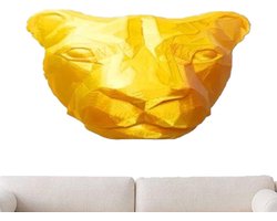 Dieren LED Wandlamp - Nachtlamp Sfeer - Decoratie Kamer - Eenvoudige Installatie - 19x19x13 cm - Leeuw
