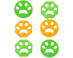 Dierenhaarverwijderaar Herbruikbaar - 6 Stuks - Kattenhaarverwijderaar - Hondenhaar - TPE-Rubber - Geschikt voor Kleding/Beddengoed - Haarroller