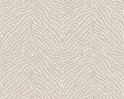 DIERENHUID "ZEBRA" BEHANG - Wit Beige - Dierenhuid behang - AS Creation Trendwall