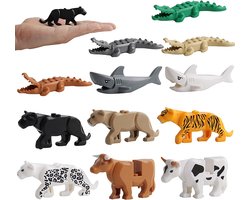 Diermodellen 12 realistische bouwstenen met dierenactiemodellen voor wetenschappelijke projecten, decoratie van kindertaarten