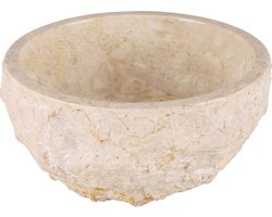 Differnz ASTI Waskom - 38cm - gepolijst natuursteen - beige