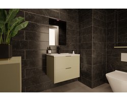 Differnz Bolo Hoge Kast - Knock Down Constructie - Links of Rechts Monteerbaar - FSC® MDF - Soft-Close Scharnieren - Geïntegreerde Greep - 160 x 35 x 35 cm - Groen