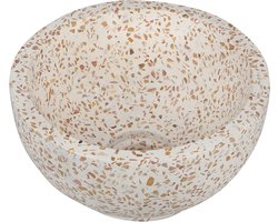 Differnz Boomer Waskom - 21x12cm - rond - Terazzo - Beige