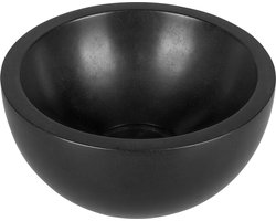 Differnz Boomer Waskom - Wasbak Keramiek - Mat Zwart - Ã˜ 20 x 10 cm