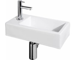 Differnz fonteinset 38.5x18.5x95 Keramiek Wit