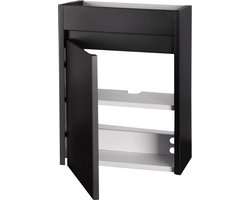 Differnz Hura l meubel - knock down - links/rechts - FSCÂ® - 40 cm - zwart