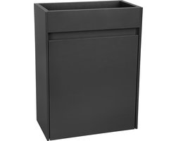 Differnz Hura L meubel - links/rechts - knock down - FSCÃ‚Â® - 40 cm - antraciet