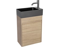 Differnz Hura L meubel - links/rechts - knock down - FSCÃ‚Â® - 40 cm - eiken