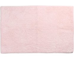 Differnz Initio badmat, geschikt voor vloerverwarming – 100% katoen – Roze – 50 x 80 cm