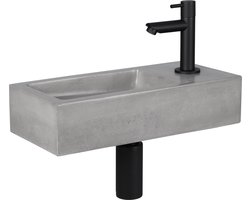 DIFFERNZ JUKON FONTEINSET 38.5X18.5X9CM BETON LICHTGRIJS