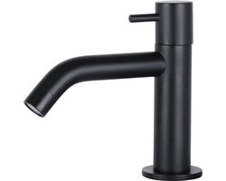 Differnz koudwaterkraan - gebogen mat zwart