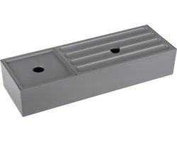 Differnz Lade Organizer met Deksel – Schuiflade Opberger – Opbergbakjes – Kunststof Sorteerbakjes – 32 x 11 x 6 cm – Grijs