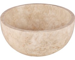 Differnz LODI Waskom - 38cm - gepolijst natuursteen - beige