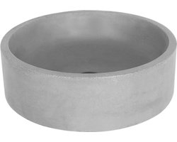 DIFFERNZ MARBA WASTAFEL ROND 42X13 BETON LICHT GRIJS