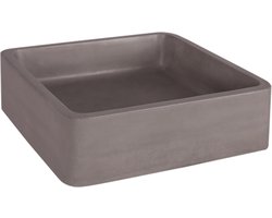 DIFFERNZ MARBA WASTAFEL VIERKANT 40X40X12 BETON LICHT GRIJS