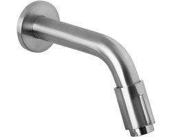 Differnz Muurkraan - Koud Water - Wastafelkraan - 11 cm - Mat Chroom