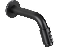 Differnz Muurkraan - Koud Water - Wastafelkraan - 11 cm - Mat Zwart