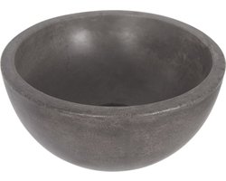 Differnz Ruz - Waskom beton donkergrijs - Rond - 25 x 25 x 11.5 cm