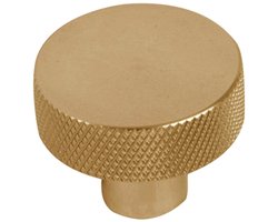 Differnz Utrecht Meubelknop - Diameter 35 mm - Kleur Goud - Ruw Greepvlak voor Stevige Grip - Geschikt voor Kasten, Lades en Meubels - Ronde Vormgeving - 2 Jaar Garantie