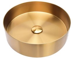 Differnz waskom 40x40x11cm RVS goud