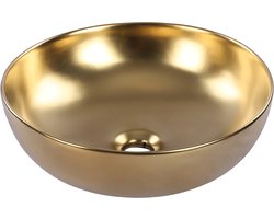 Differnz waskom - Ã˜ 40 cm - keramiek - mat goud