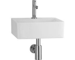Differnz Zeus fonteinset - 33x28x11.5cm - Rechthoek - 1 kraangat - Wit