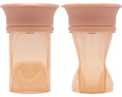 Difrax 360Graden Beker - 250 ml - 2 Stuks - Oranje