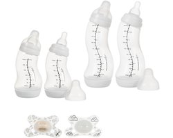 Difrax Babypakket - Newborn - Babyflessen, Fopspeen Glow in the Dark - Babyshower