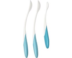 Difrax voedingslepel - Blauw/Wit - 3 Stuks
