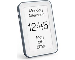 Digitale Dementieklok met Groot Scherm - Kalender, Datum en Tijd voor Senioren