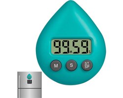 Digitale Douchetimer - Waterdichte Badkamer Klok - LCD Countdown Timer - Zuignap Montage - ABS Kunststof - Compact Ontwerp - Veelzijdig Gebruik - 1 Stuk