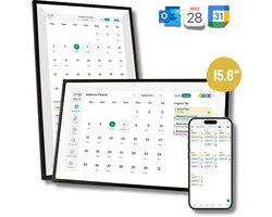 Digitale Fotolijst - 15.6" Planner - 1080 Full HD Interactief Touchscreen - Gezinsplanner - Agenda 2026 - Weekkalender 2026 - Kalender 2026 - Good Experience