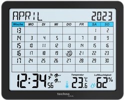 Digitale kalender Technoline WT 2600 172x139x21mm zwart