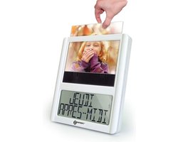 Digitale Kalenderklok met Fotolijst en Automatische Tijdsinstelling voor Ouderen - Batterijgevoed