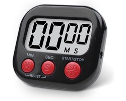 Digitale Keukentimer met Magnetische Achterstandaard - LCD Klok met Alarm voor Koken en Studeren