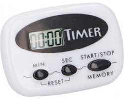 Digitale kookwekker zwart 6 cm